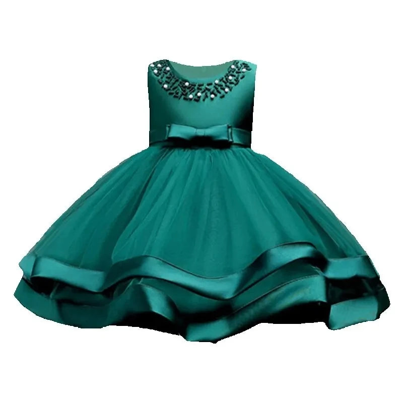 Elegant Baby/Kids Girls Lace Design Flower Dresses childrensterritory