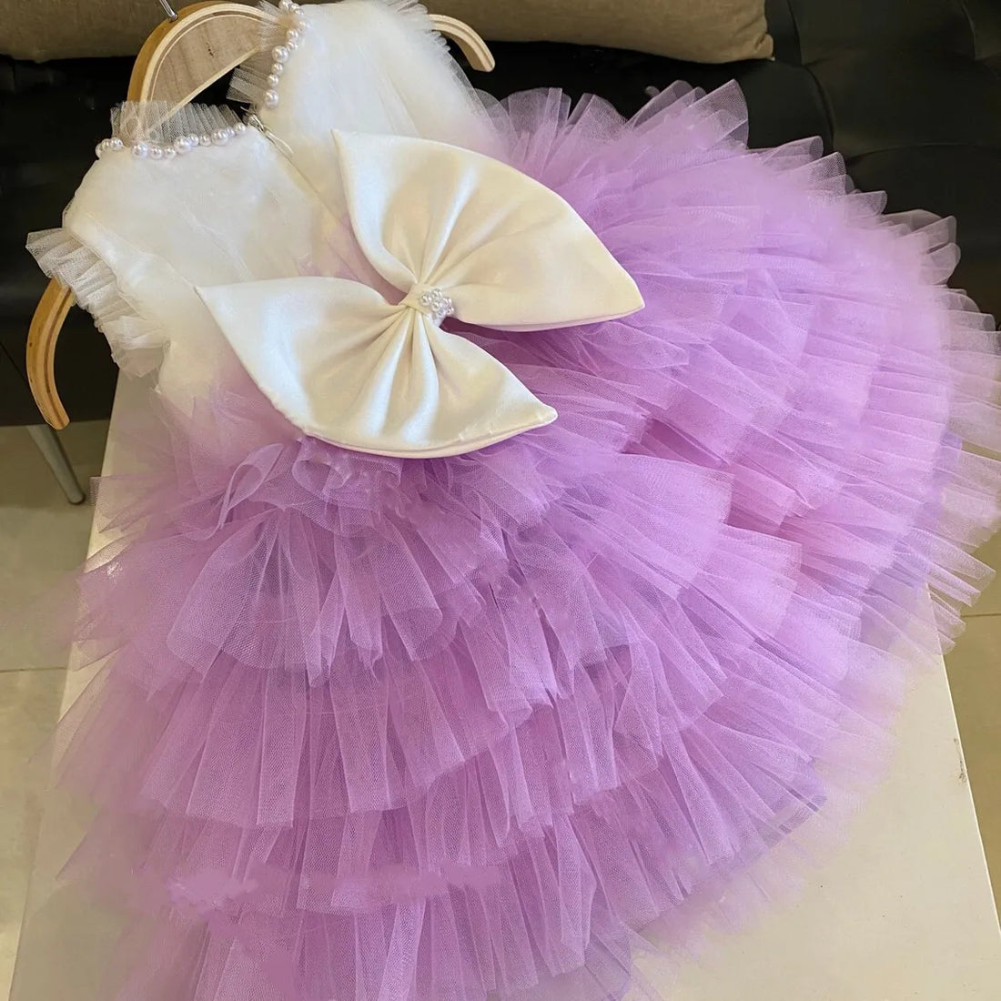 Tiered Tulle Puffy Princess Holy First Communion Dress childrensterritory