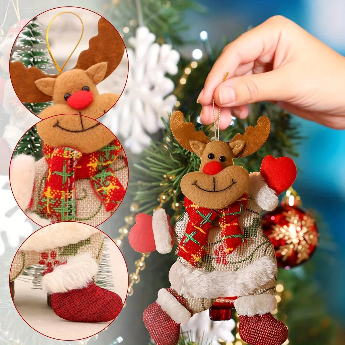 Dancing Santa Hanging Toys for Christmas Tree Decoration