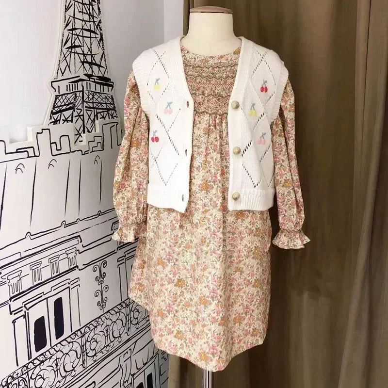 Floral Printed Little Girls&
