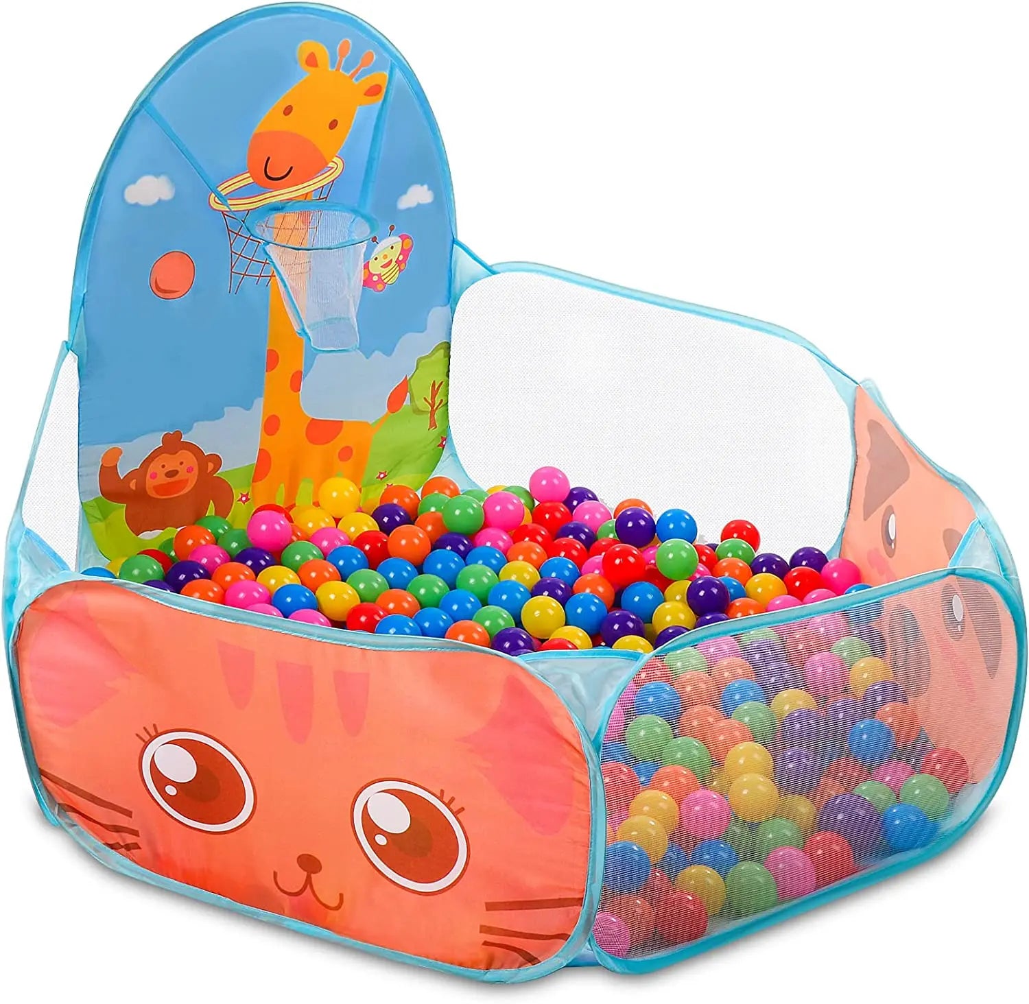 Portable Ball Pit Play Tent with Basket Toy for Baby childrensterritory