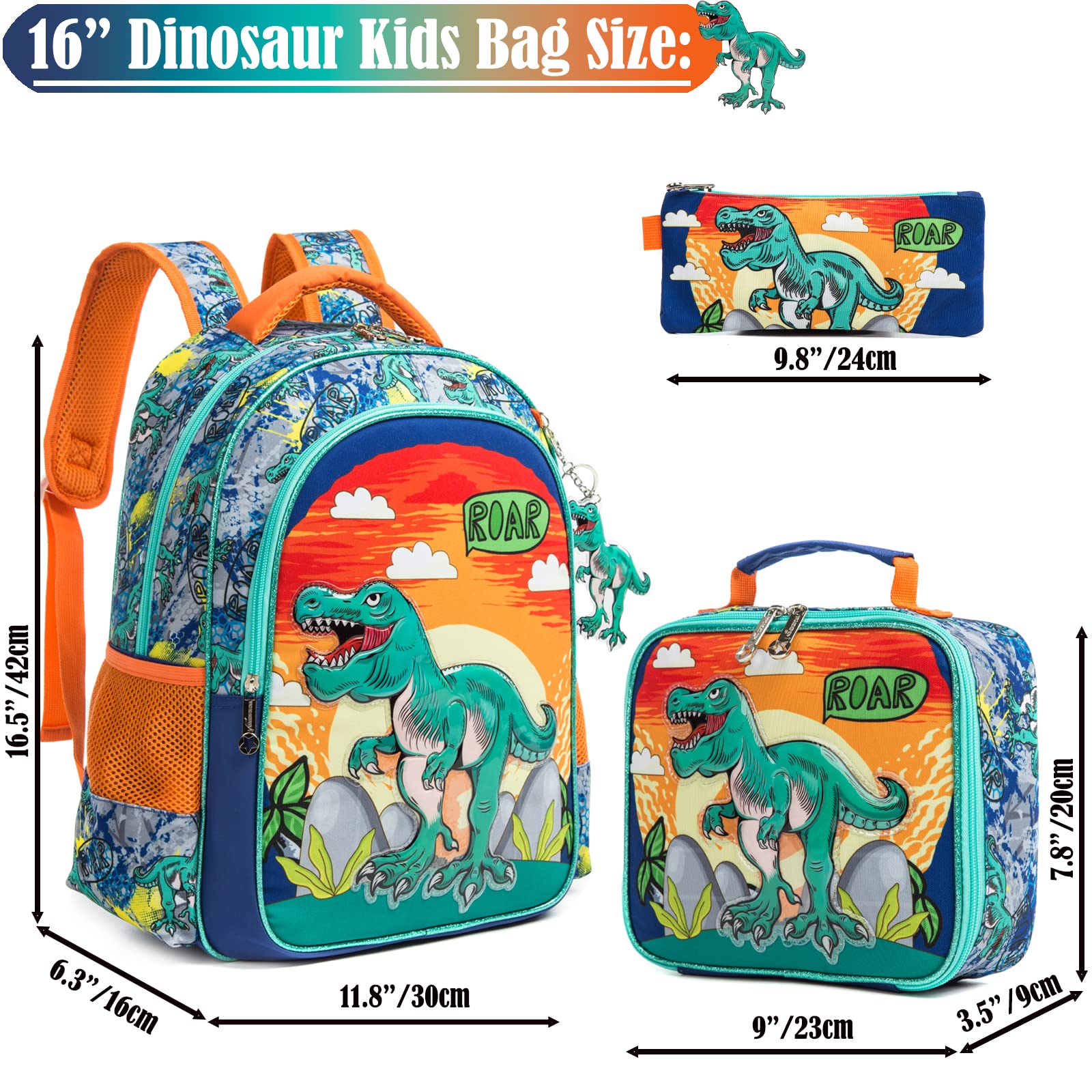 3D Cartoon Pattern Kids Boys Girls School Bags/Bookbags/Backpack childrensterritory