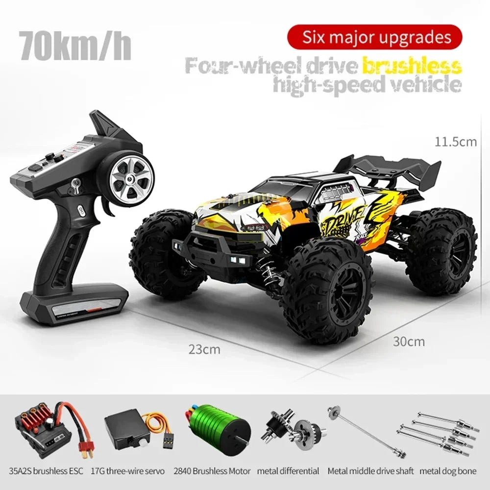 High-Speed 70KM/H 4WD RC Car With Led Lights childrensterritory