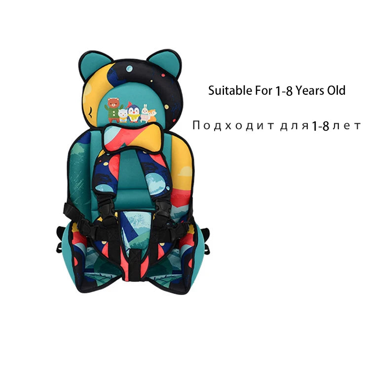 Adjustable Cartoon Design Baby Seat Cushion with Belt childrensterritory