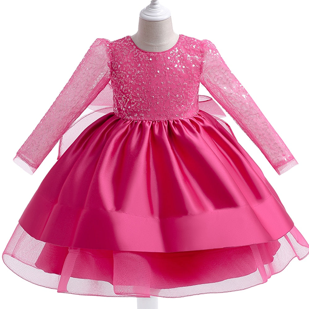 Sequined Birthday Wedding Party Dresses for Little Girls childrensterritory