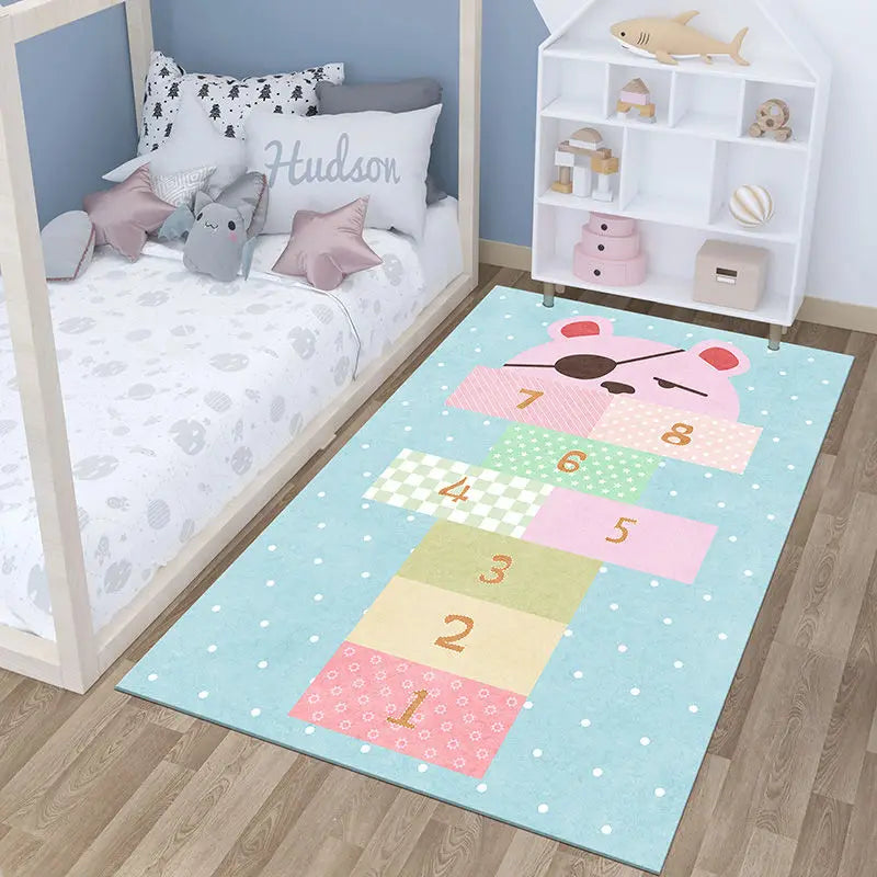 Cartoon Design Learning Kids Room Carpet for Crawling Jumping childrensterritory