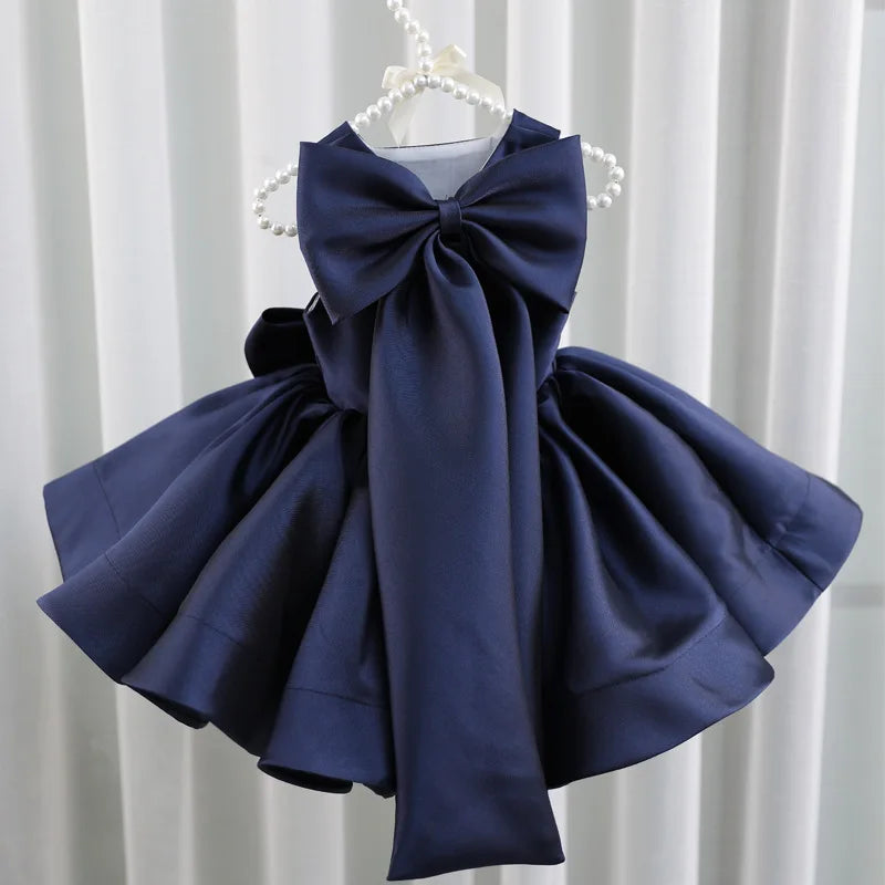 Toddler Girl Elegant Sleeveless First Communion Dress