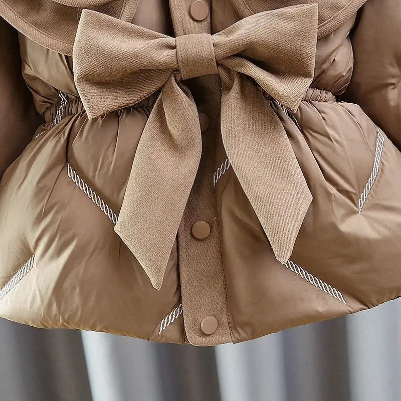 Girls’ Long-Sleeved Puffer Winter Coat childrensterritory