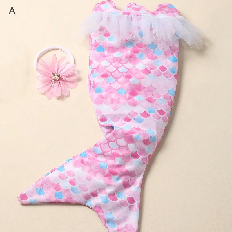 Mermaid Style Newborn Baby Girl Photography Costumes childrensterritory