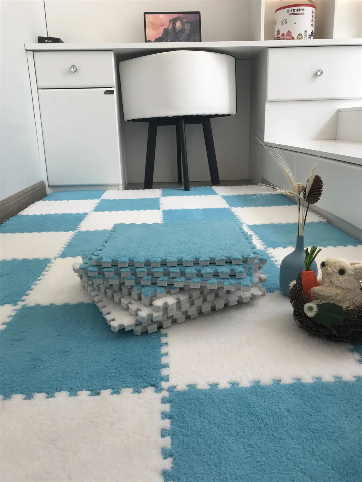 Soft Plush Kids Interlock Floor Mats, 30*30 CM childrensterritory