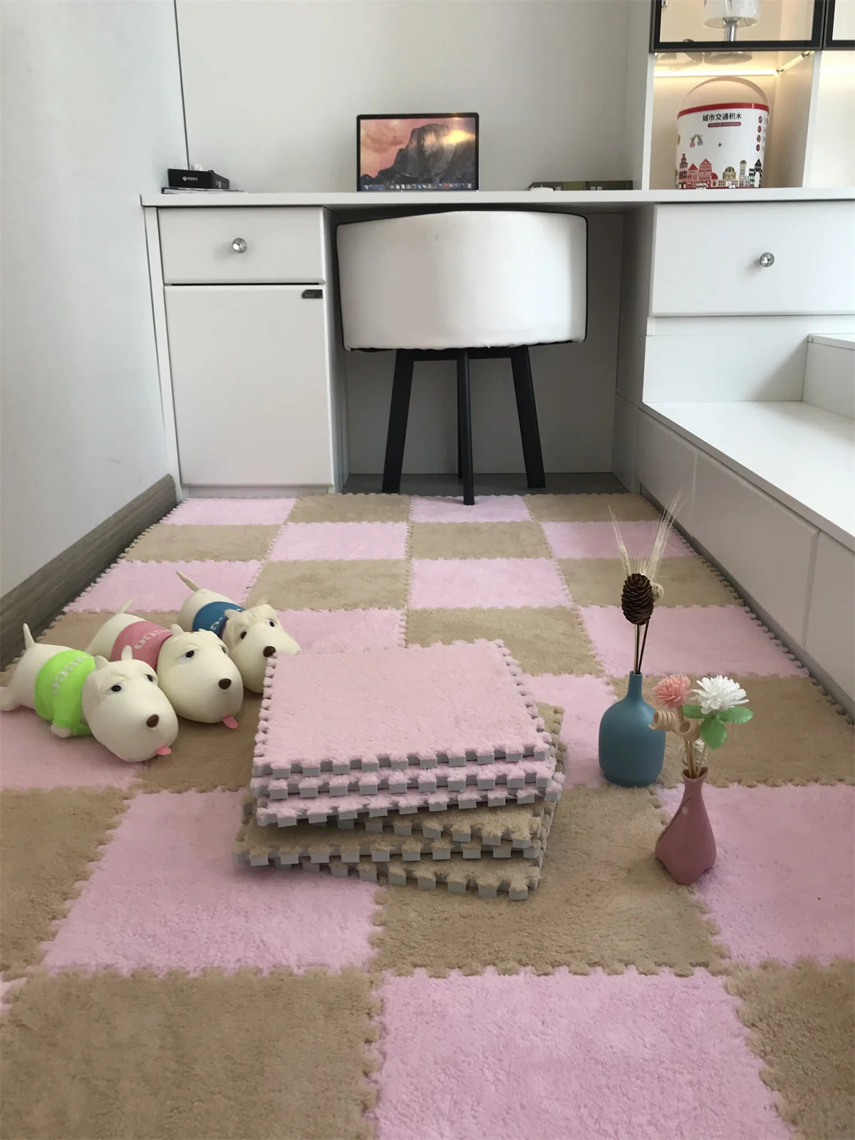 Soft Plush Kids Interlock Floor Mats, 30*30 CM childrensterritory