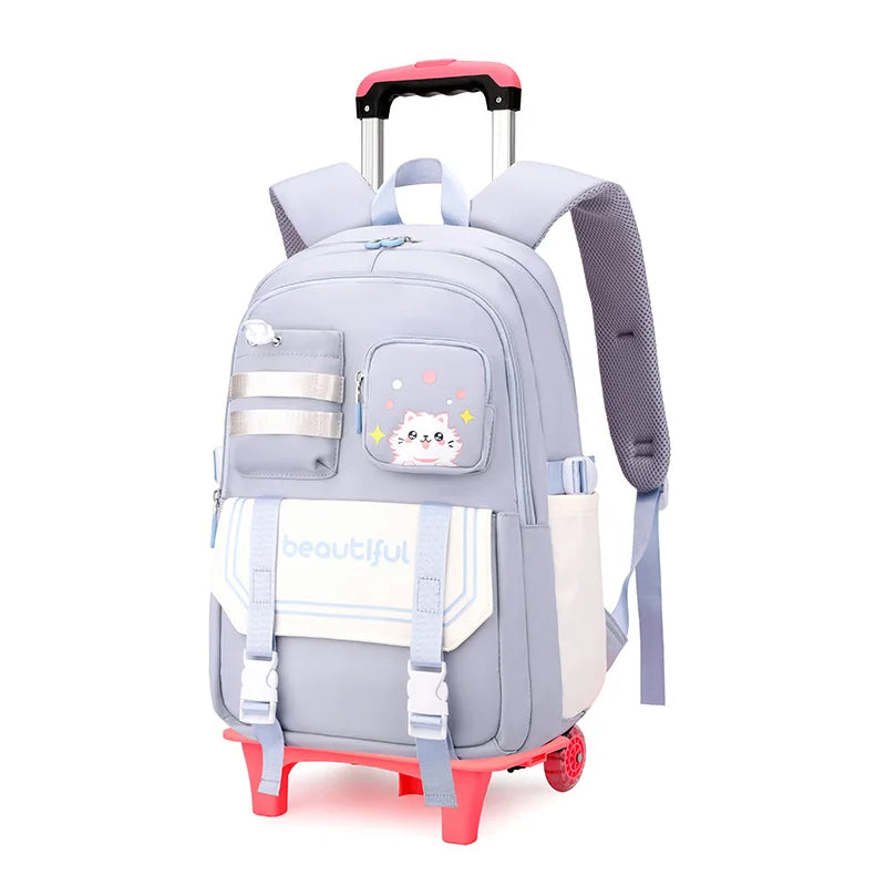 Kids’ Stylish Multicolor Travel Trolley Bag childrensterritory