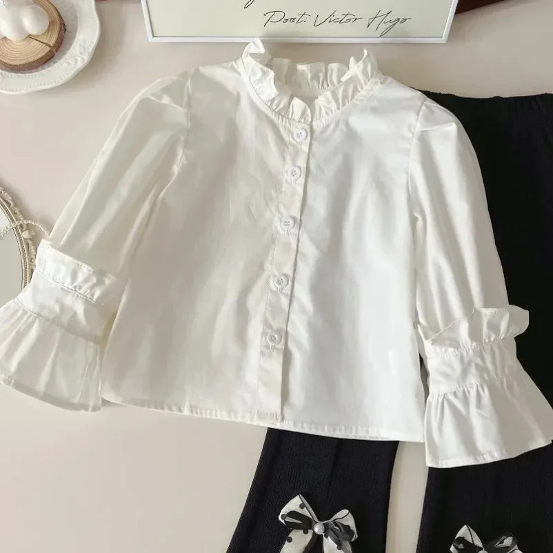 Girls’ Long-Sleeved Stylish Formal Outfit childrensterritory
