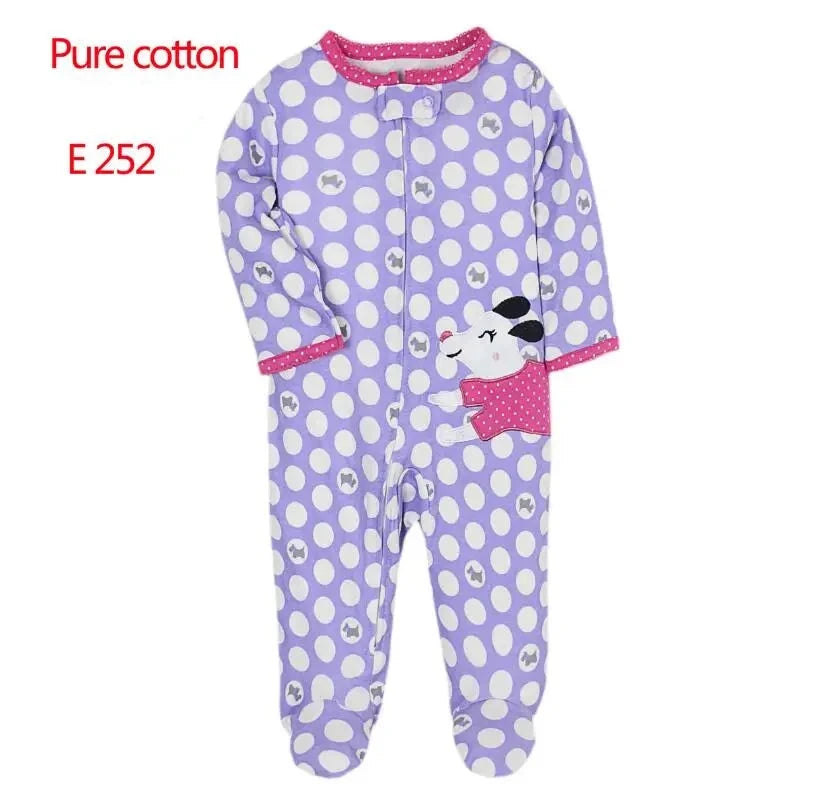 Newborn One-Piece Cotton Rompers with Zipper for All Seasons childrensterritory