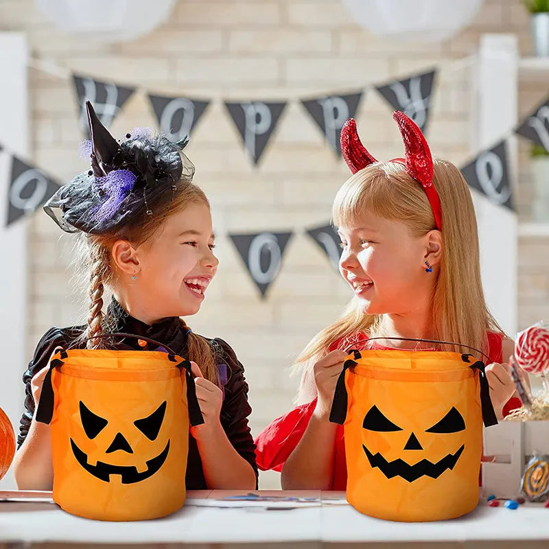 LED Light Halloween Trick or Treat Bucket Gift Basket childrensterritory