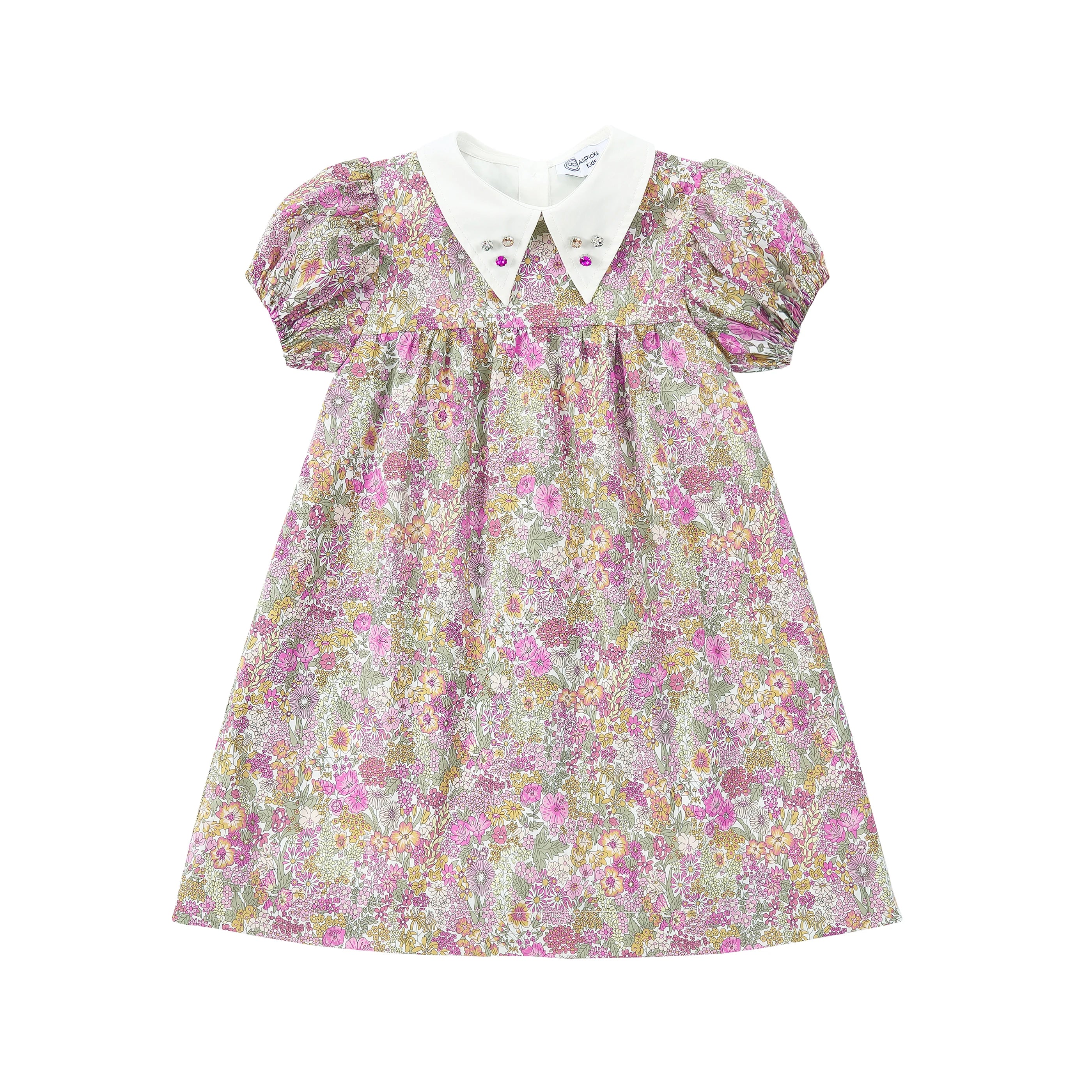 Collar Design Summer Matching Clothing Set childrensterritory