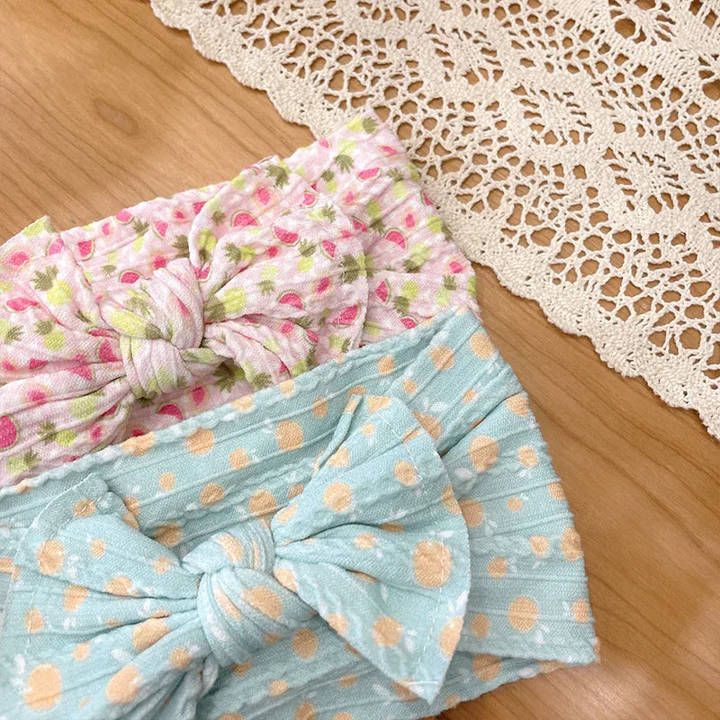 3Pcs/Lot Bow Knot Elastic Hair Bands for Baby Girls