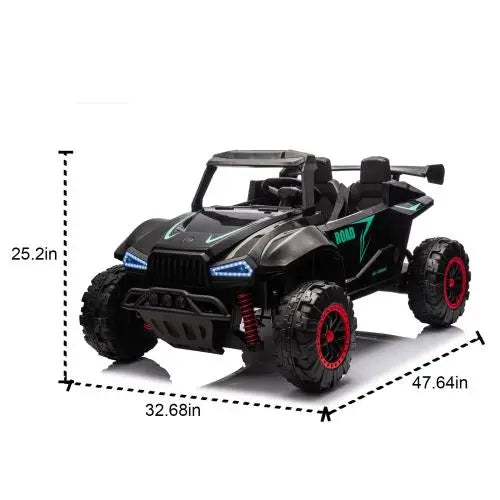Kids 24V Two-seater Ride On Electric Car W/Parents Control childrensterritory