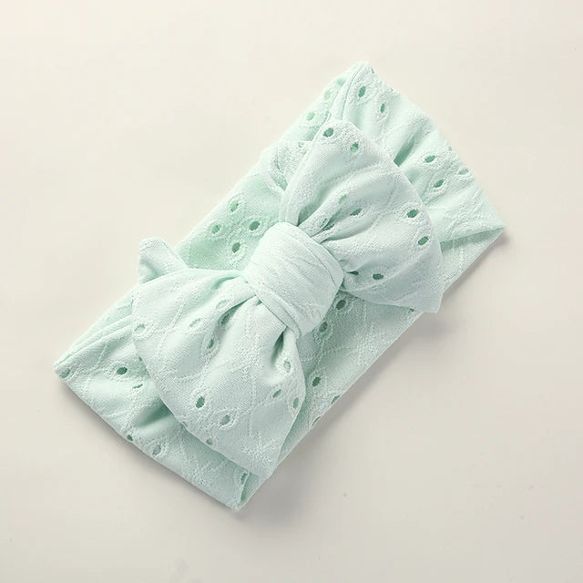 Hollow-Out Bowknot Kids Girls Embroidery Hair Bands