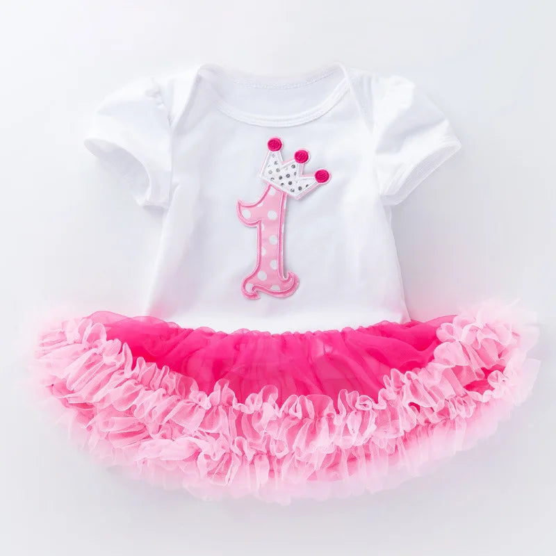 Baby Girls Tutu Romper Dress |1st 2nd Birthday Outfits