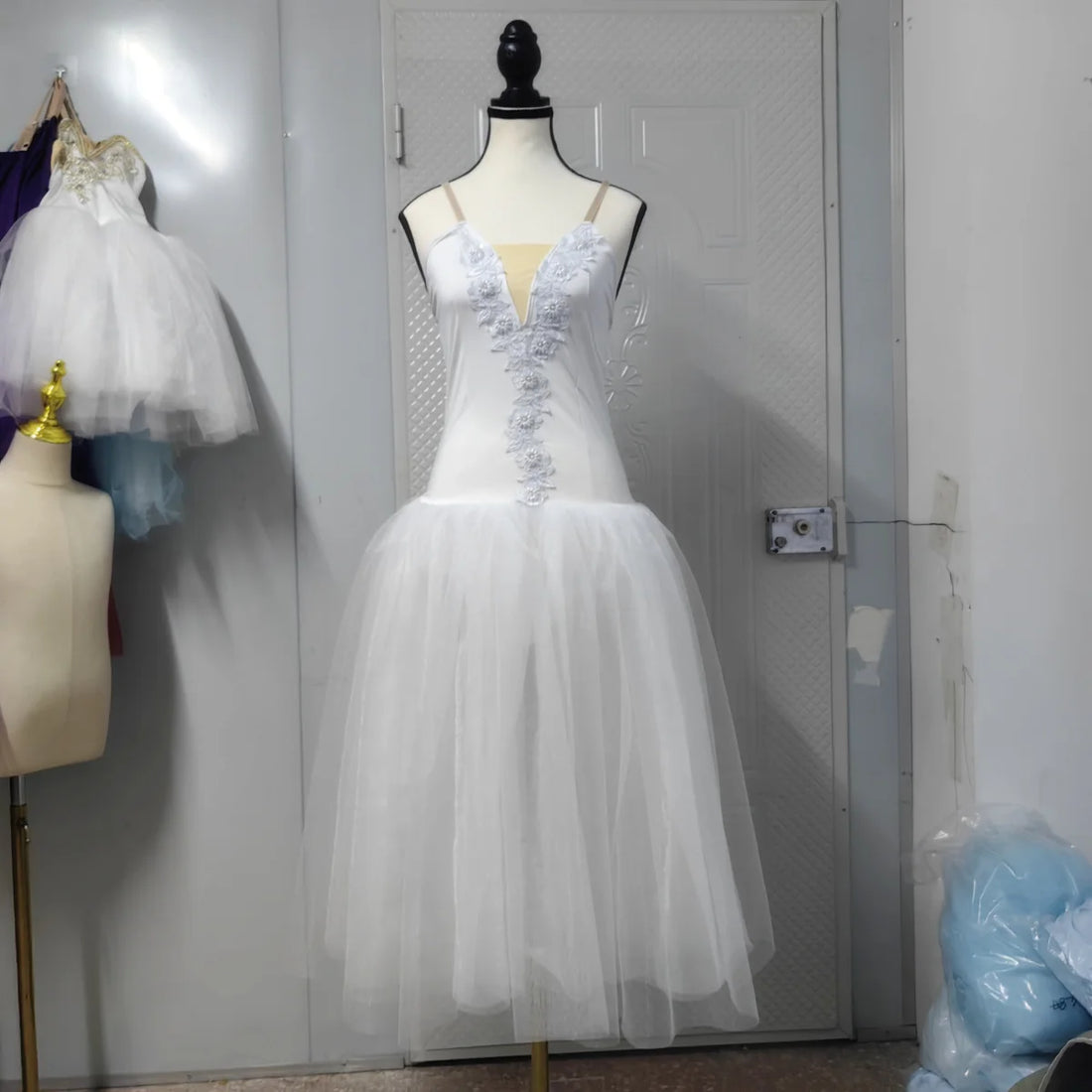 Professional Long White Ballet Tutu Costumes for Kids childrensterritory