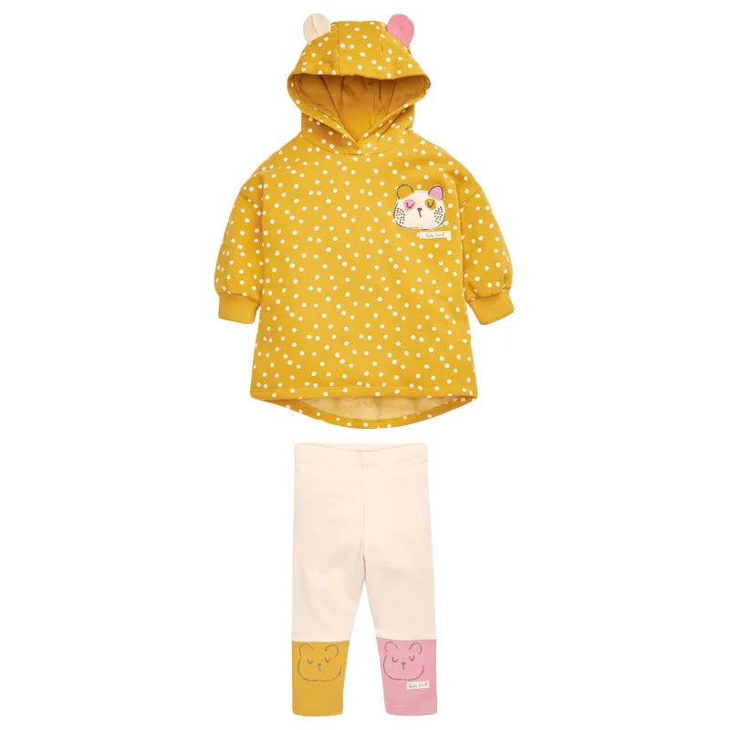 Cartoon Design Hoodies and Soft Pants Warm Outfits for Kids childrensterritory