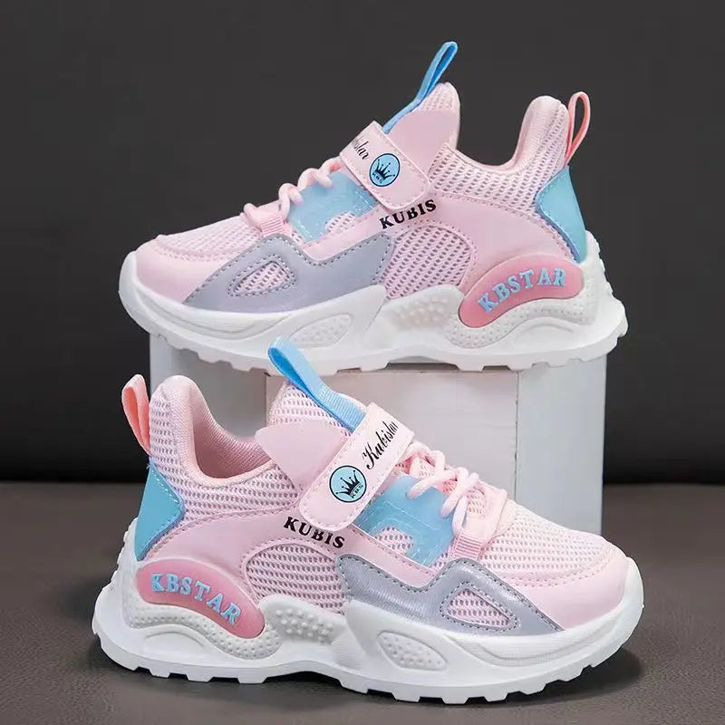Kids Girls Lightweight Waterproof Running Antislip Sports Shoes childrensterritory