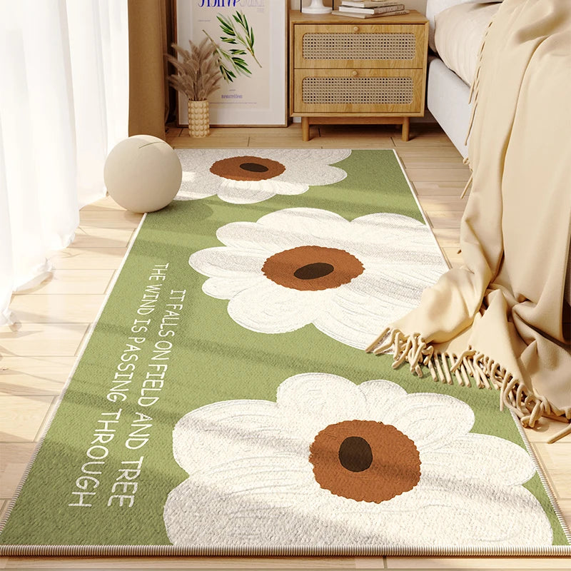Nordic Cute Flower Girl Rugs for Bedroom, Large Area childrensterritory