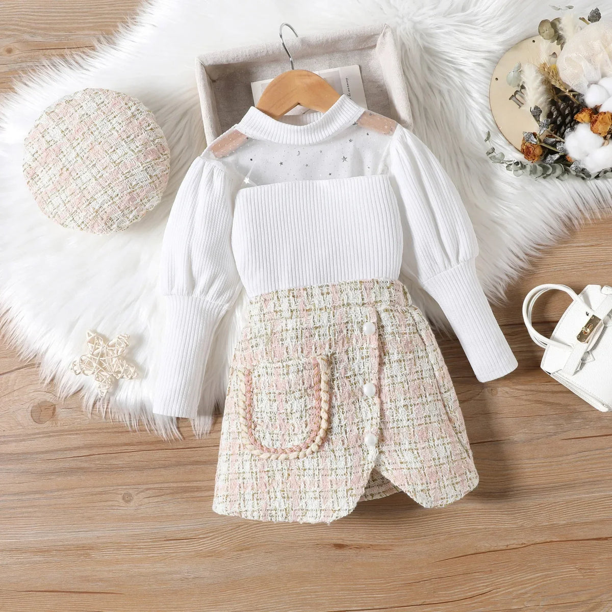 Girls’ Long Puff-Sleeve Elegant Party Dresses childrensterritory