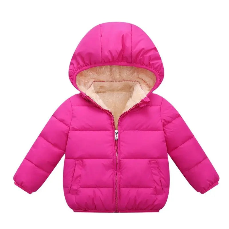 Baby/Kids Warm Plush Thicken Fur Hooded Jackets childrensterritory