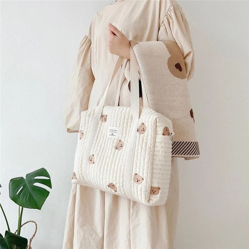 Embroidery, Korea Style Baby Diaper Bag, Mummy Shoulder Bag childrensterritory