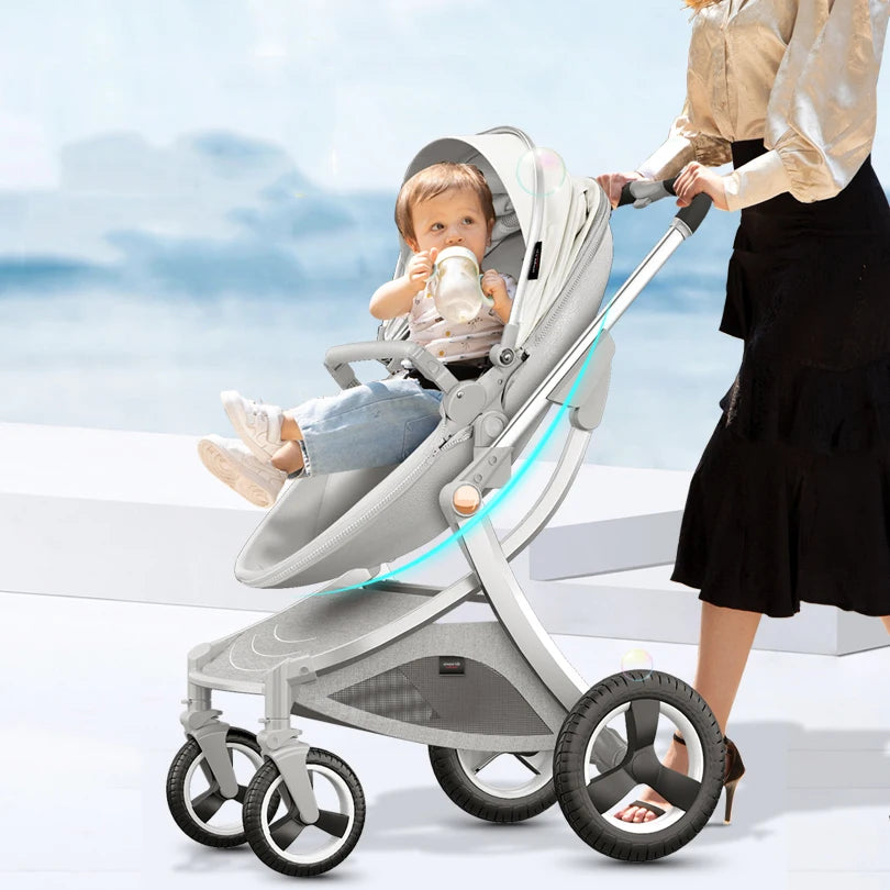 Superior 3-in-1 Baby Stroller featuring a Car Seat and Bassinet childrensterritory