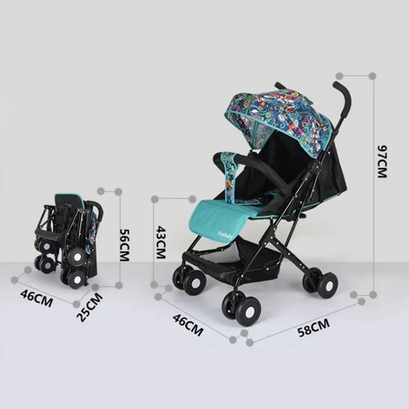 Baby Kids Umbrella Design Foldable Stroller childrensterritory