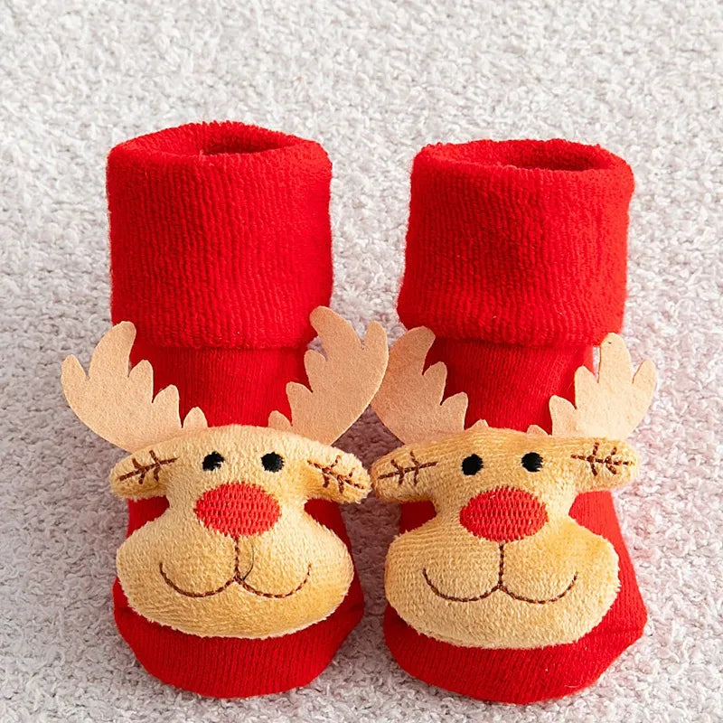 Baby Non-slip Printed Soft Christmas Socks childrensterritory