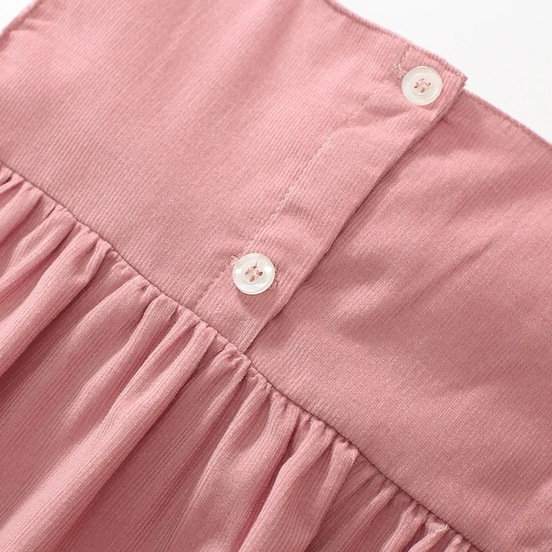 Two Piece Kids Girls Long Sleeves Casual Cotton Dress childrensterritory