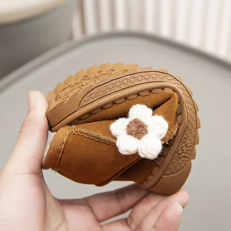 Baby Kids Fur Design Soft Casual Shoes