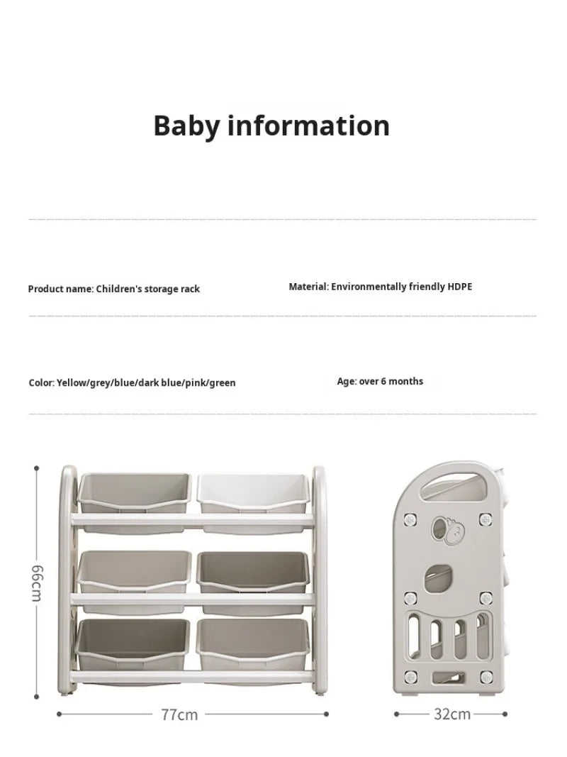 Multi-Purpose Toy Organizer Bookcase for Kids Room