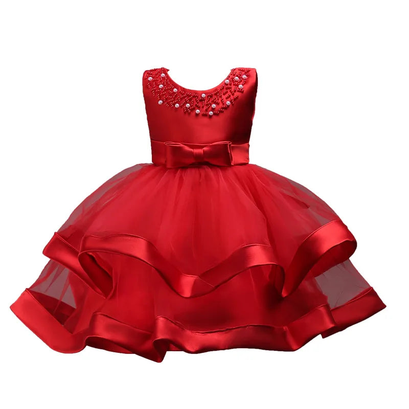 Elegant Baby/Kids Girls Lace Design Flower Dresses childrensterritory