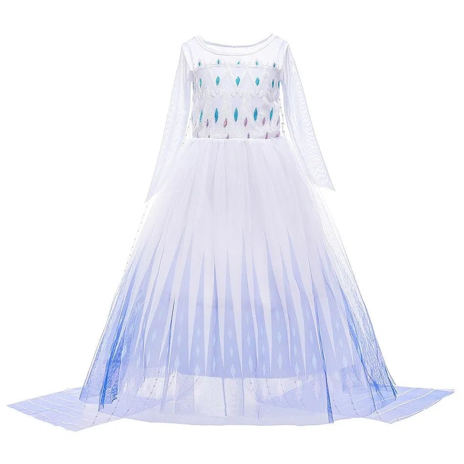 Kids Girls Jasmine Elsa Anna Bella Rapunzel Costumes childrensterritory