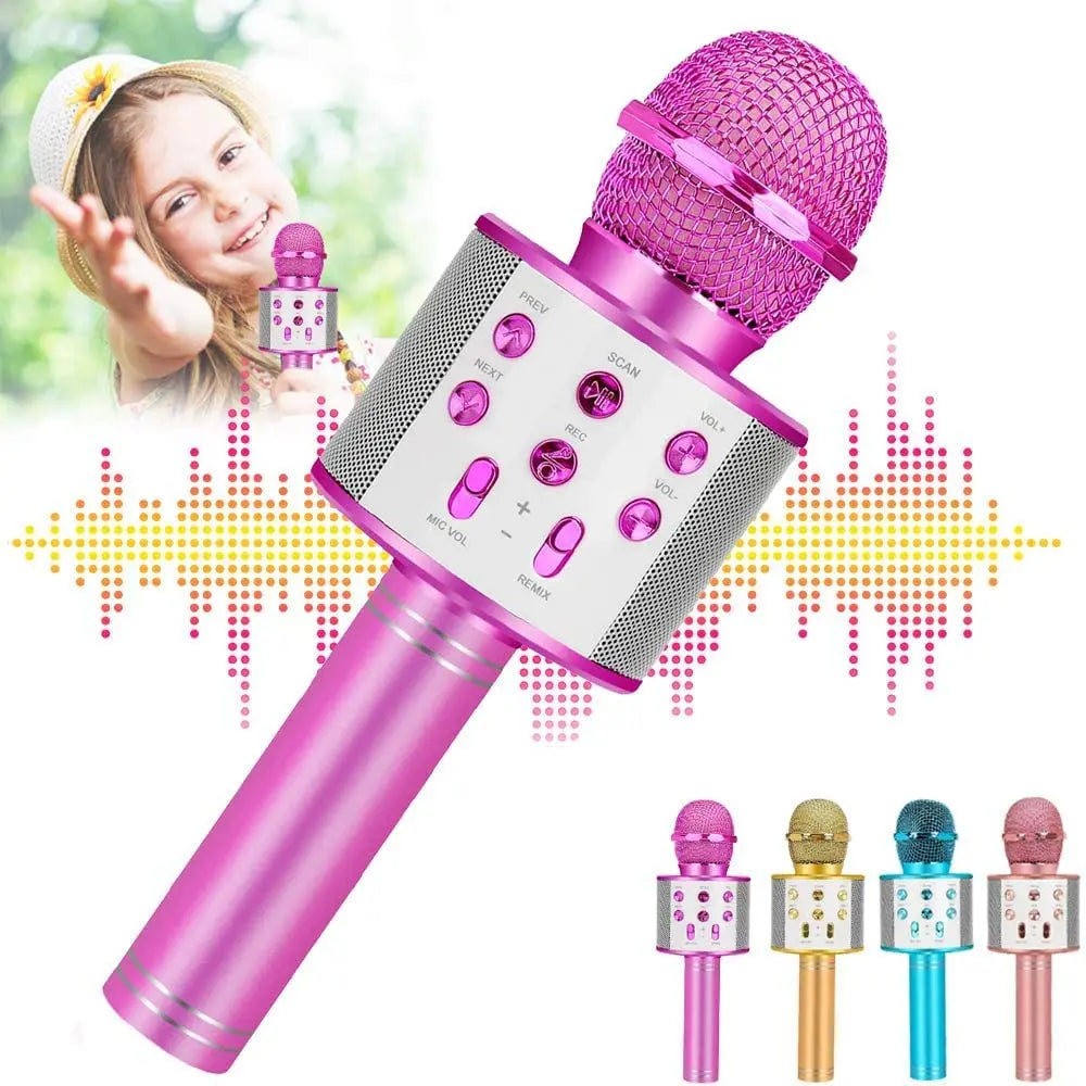 Kids Fun Wireless Bluetooth Microphone for Music and Karaoke childrensterritory