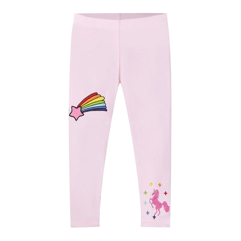 Kids Girls Cartoon Pattern Casual Leggings For 2-8 Years childrensterritory