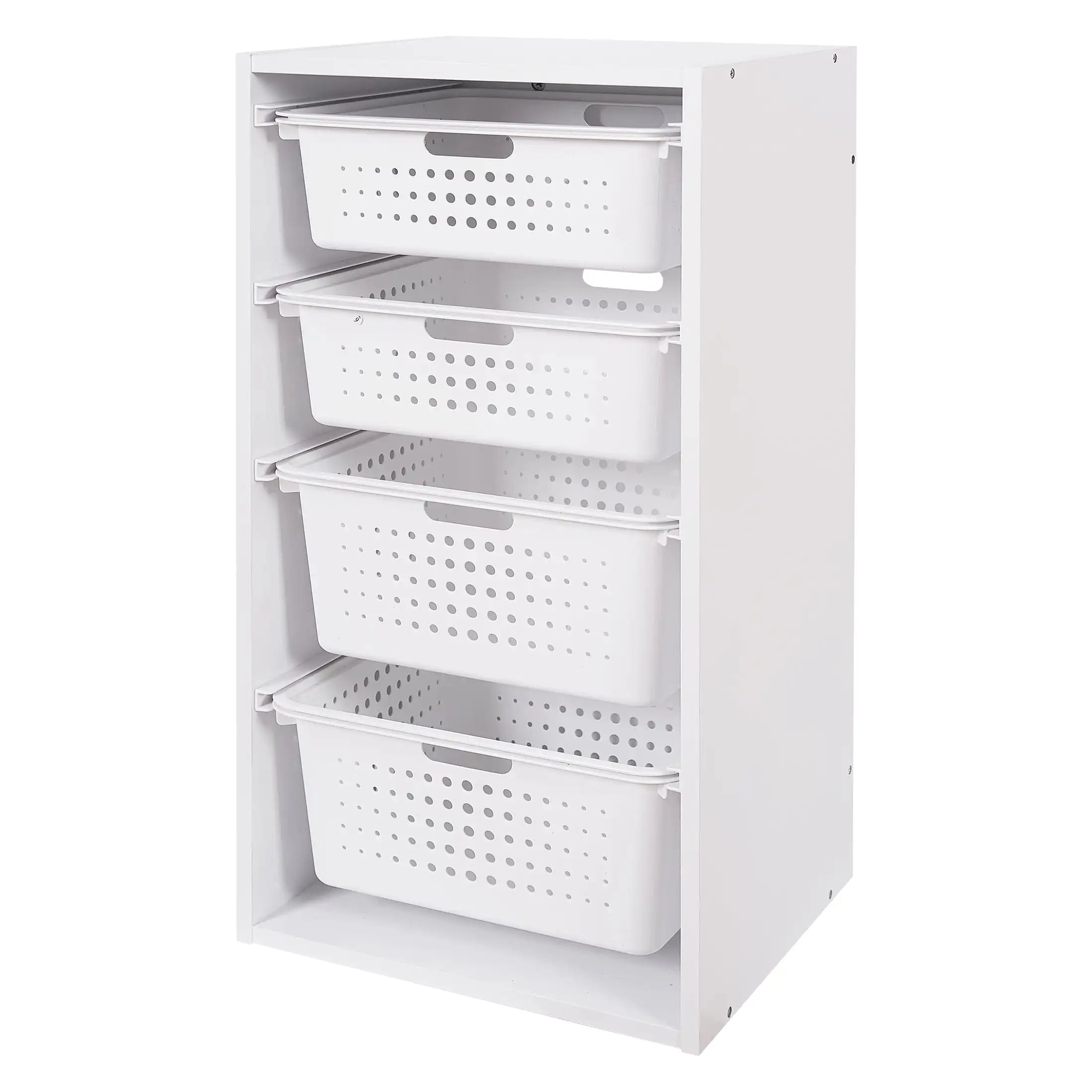 Sliding Bin Organizer with 4 Storage Bins for Kids Room childrensterritory