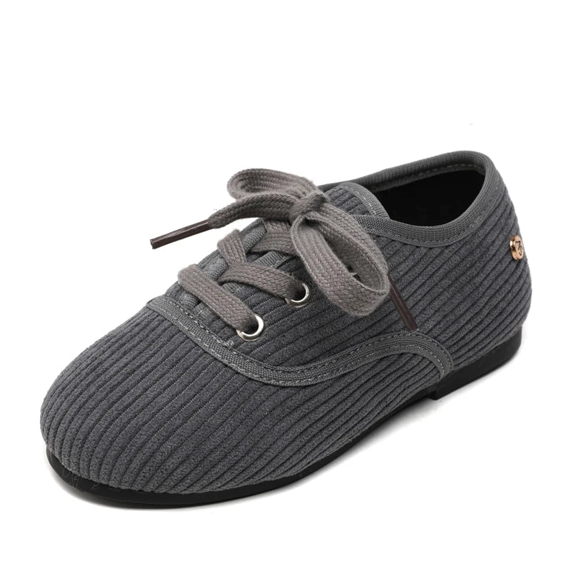 Little Boys and Girls Slip On Black Leather Shoes childrensterritory
