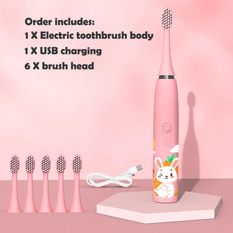 Kids Waterproof Rechargeable Electric Toothbrush childrensterritory