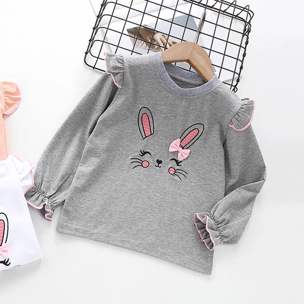 Kids Girl Cute Print Casual Sweatshirt And Pants 2-Piece Tracksuit