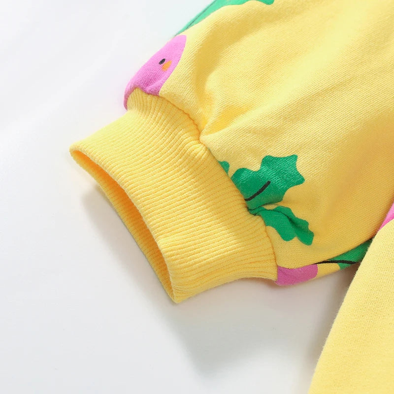 Girls Cartoon Radish Sweatshirt with Legging Clothing Set childrensterritory
