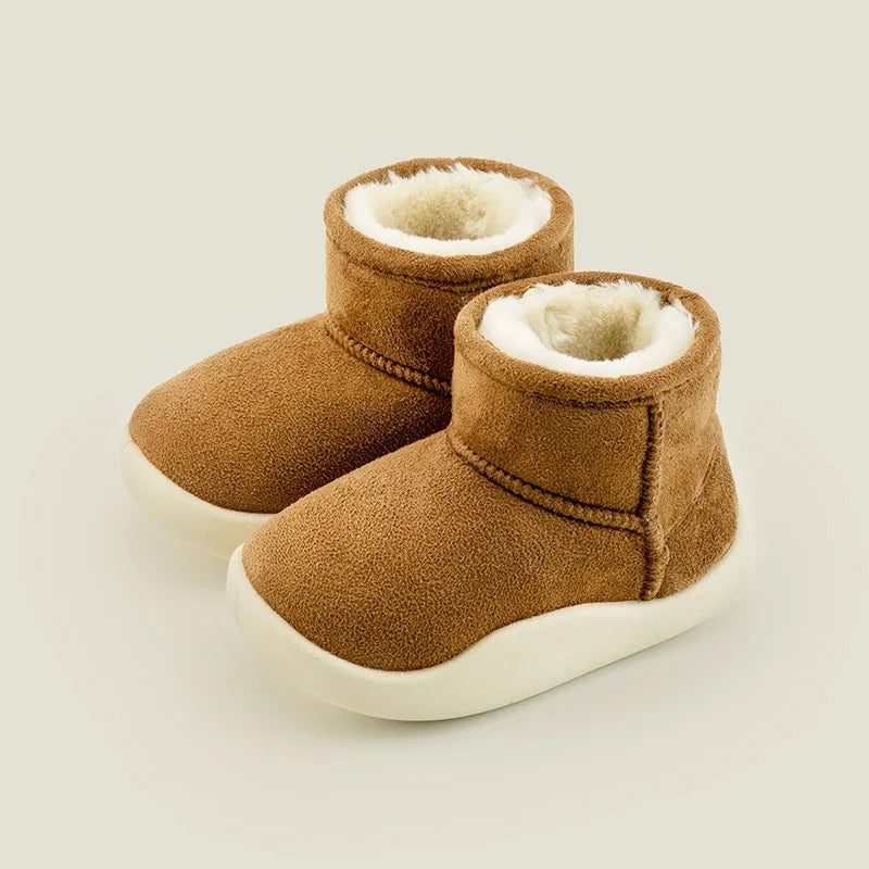 Warm Solid Color Cotton Snow Boots for Baby/Toddlers childrensterritory
