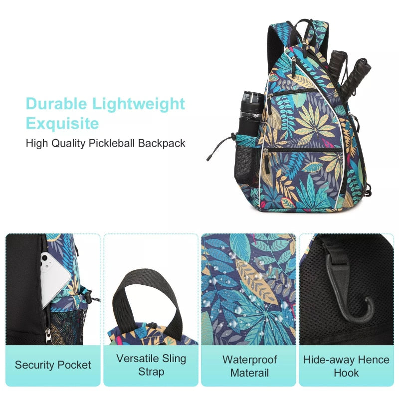 Adjustable Pickleball Tennis Backpack with Fence Hook childrensterritory