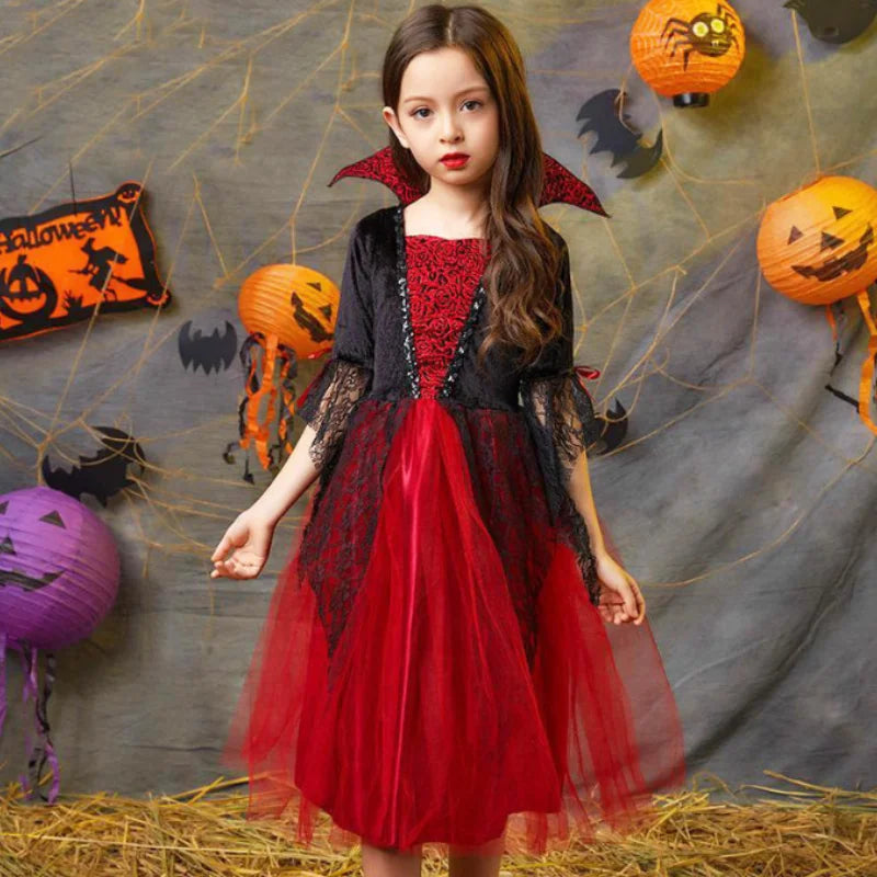 Ghost Bride Kids Girls Costume For Purim Halloween Party