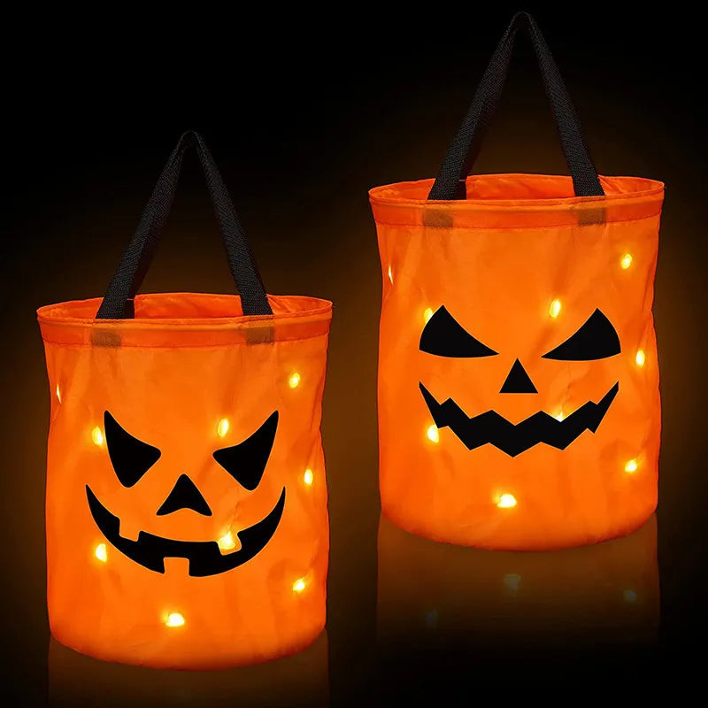 LED Light Halloween Trick or Treat Bucket Gift Basket childrensterritory